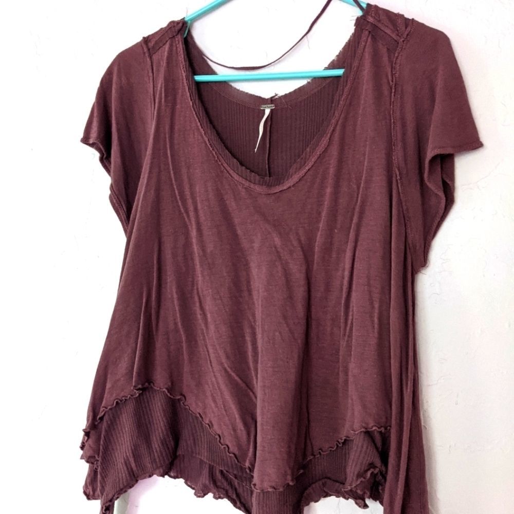 Free people purple tee